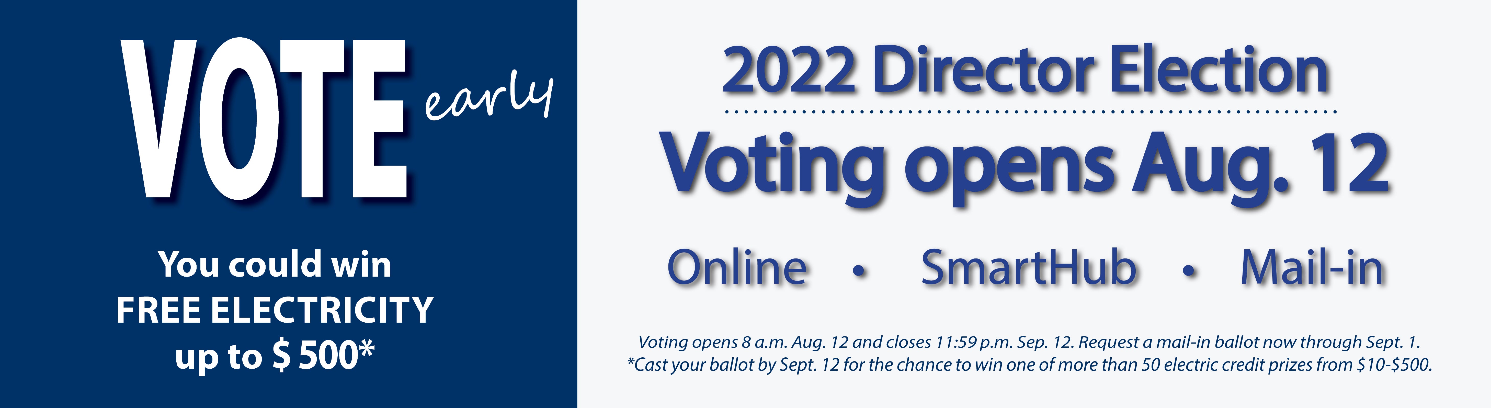 Vote early in the 2022 director election