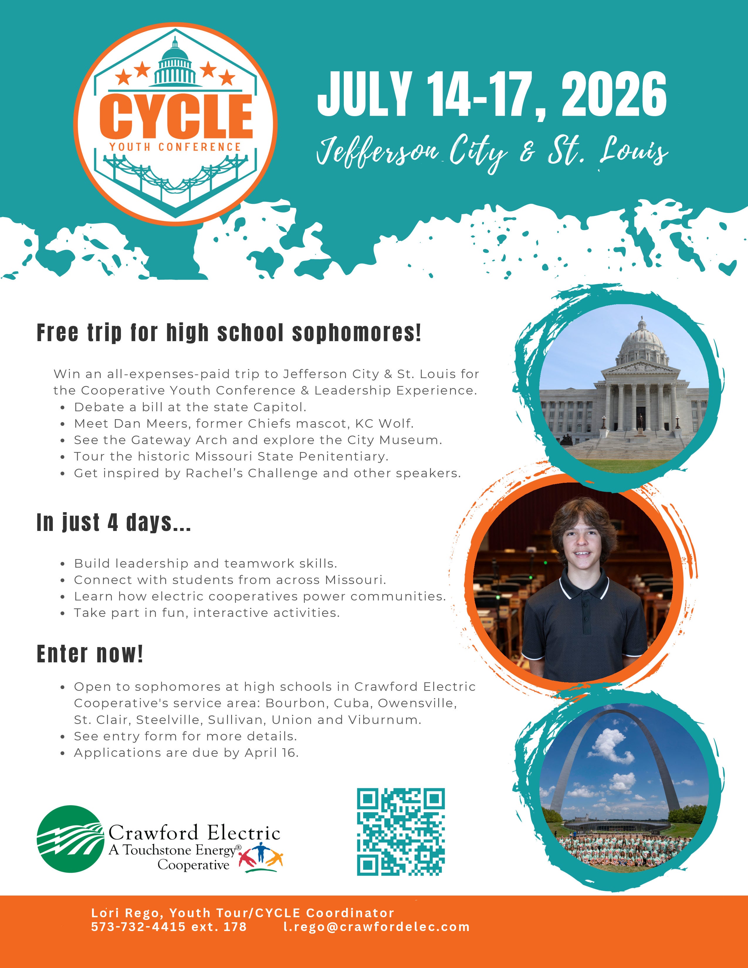 CYCLE  free trip for sophomores