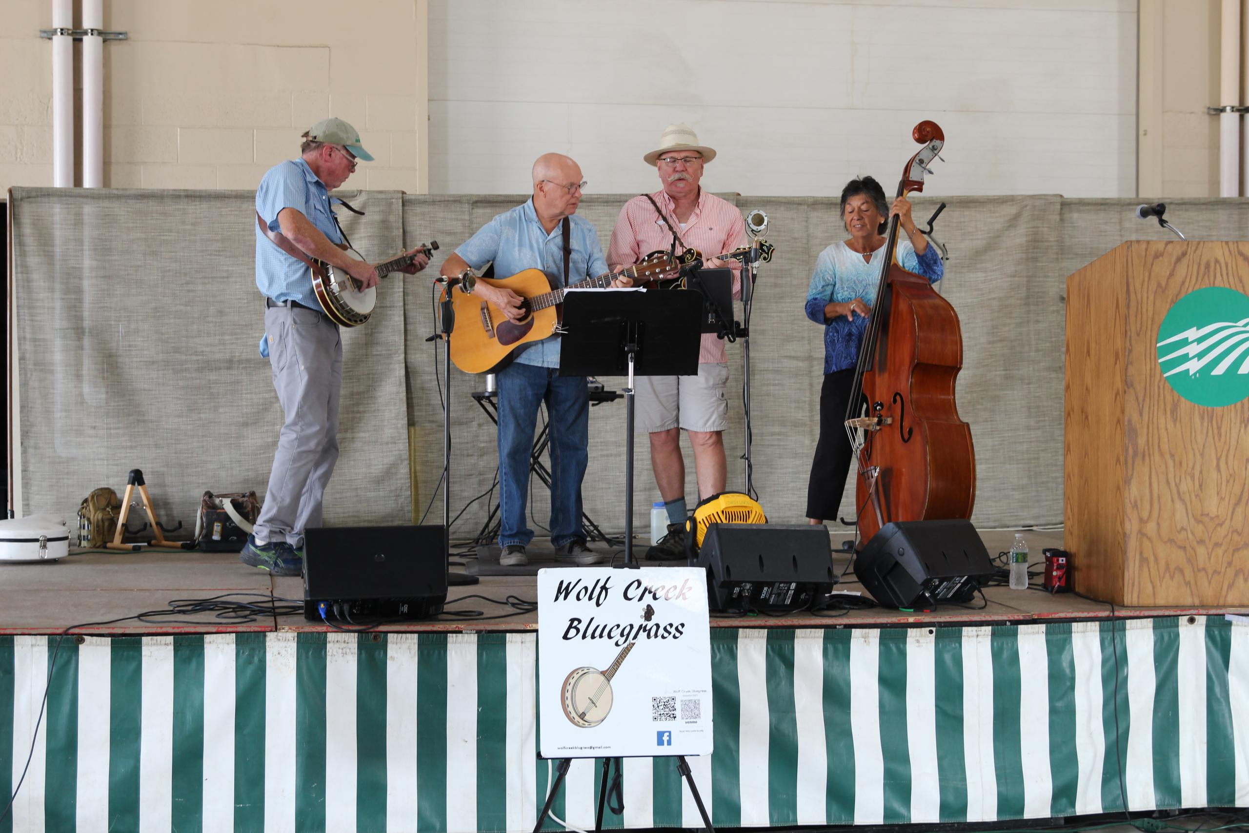 Wolf Creek Bluegrass on stage