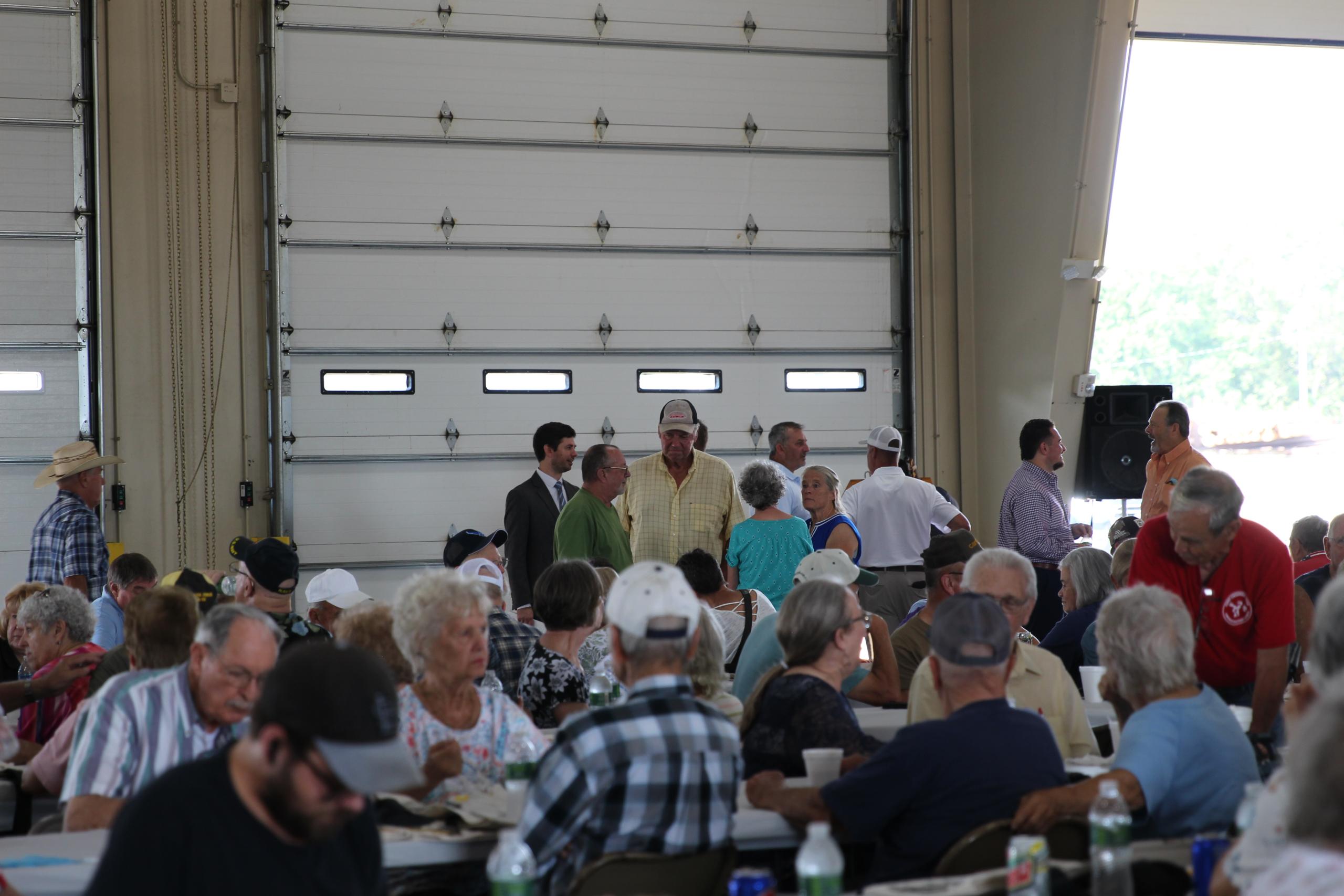 CEO talking with member